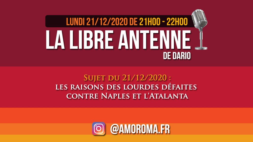 Libre antenne Atalanta Roma