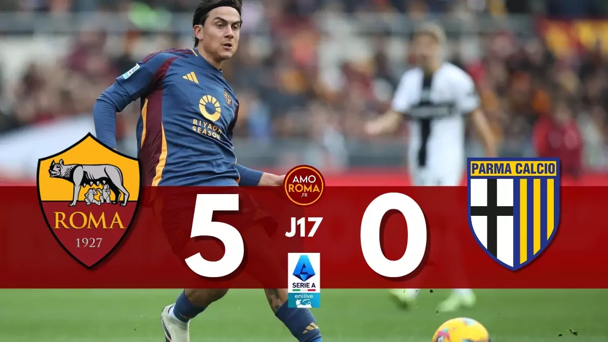 AS Roma 5 – 0 Parma : la Roma de Dybala régale l&rsquo;Olimpico avant Noël !