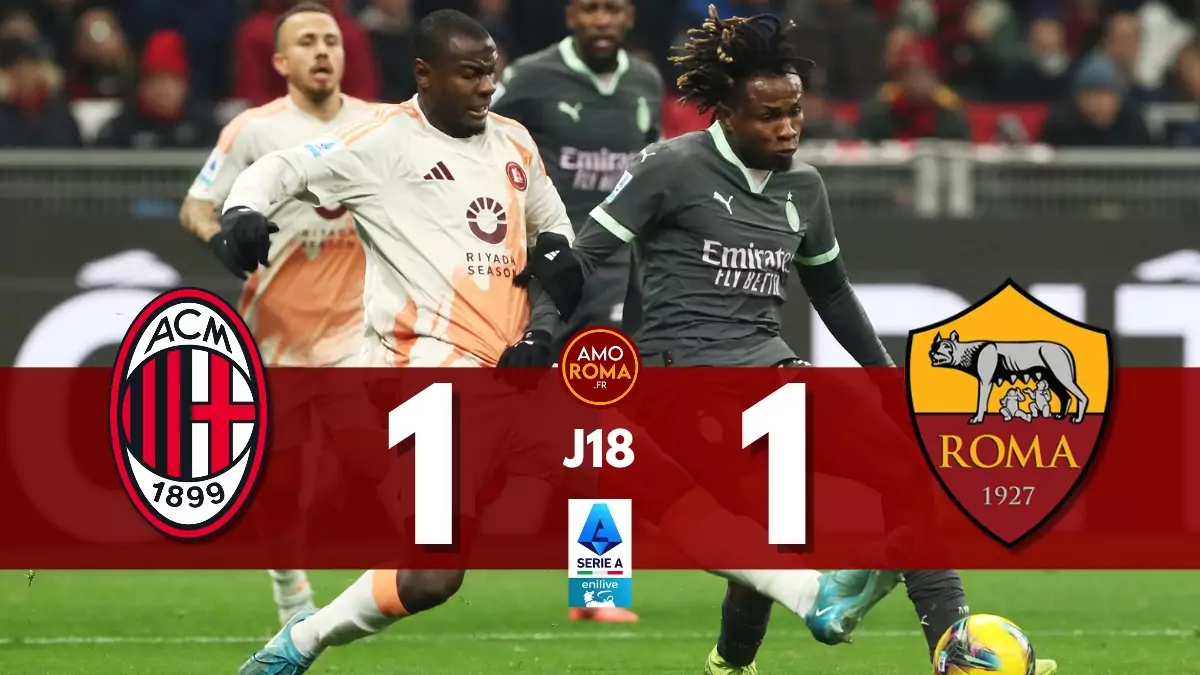 Milan 1 – 1 AS Roma : Dybala répond à Reijnders et offre le point du nul aux giallorossi !