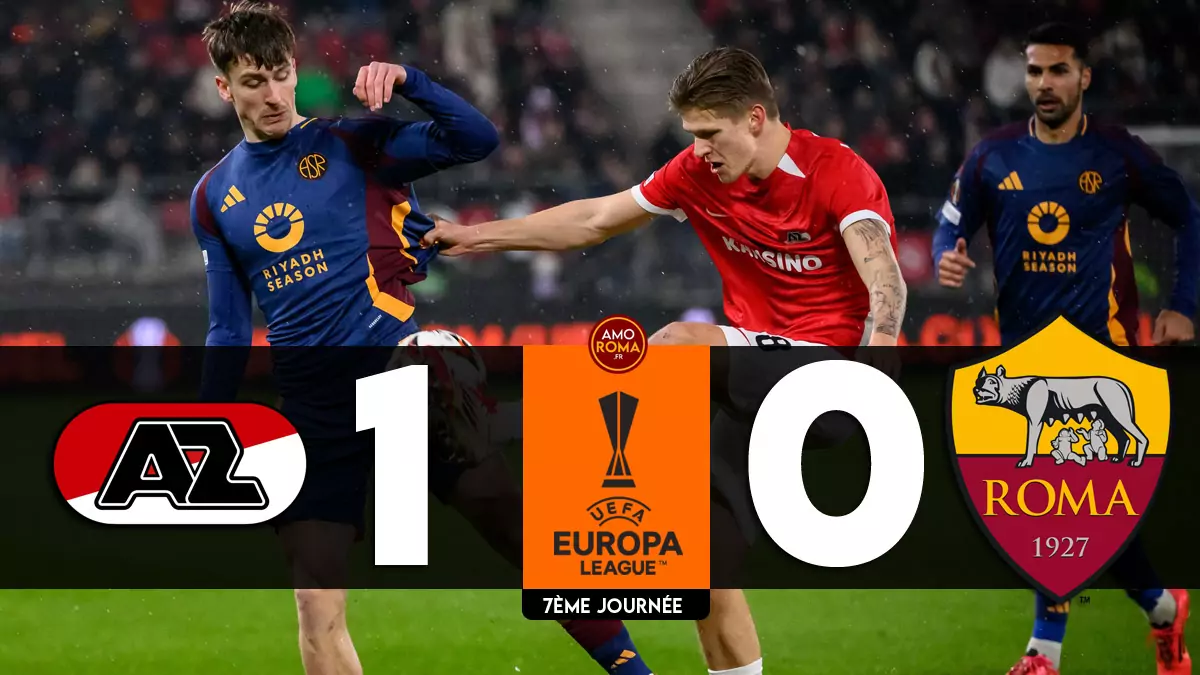 AZ Alkmaar 1 – 0 AS Roma : La Roma jouera sa survie en Europa League lors du dernier match !