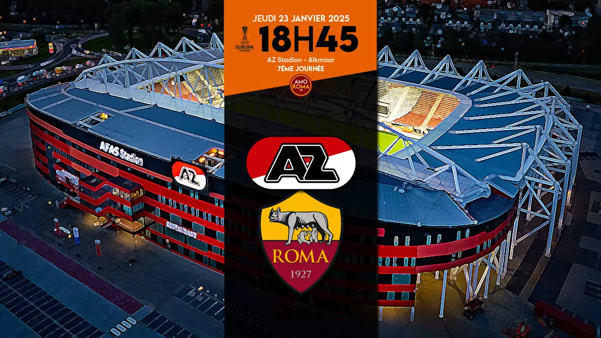 AZ Alkmaar / AS Roma : Europa League J7. Infos, diffusion TV, classement…