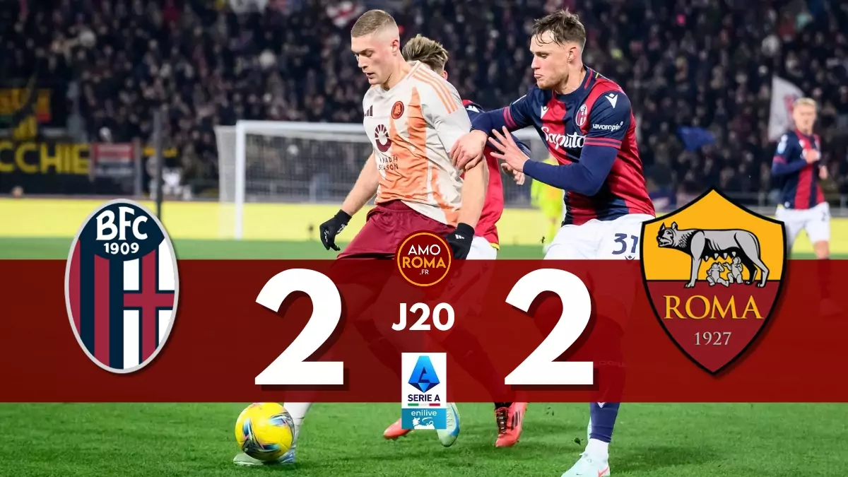 Bologna 2 – 2 AS Roma : La Roma arrache le nul à la dernière seconde par Dovbyk !