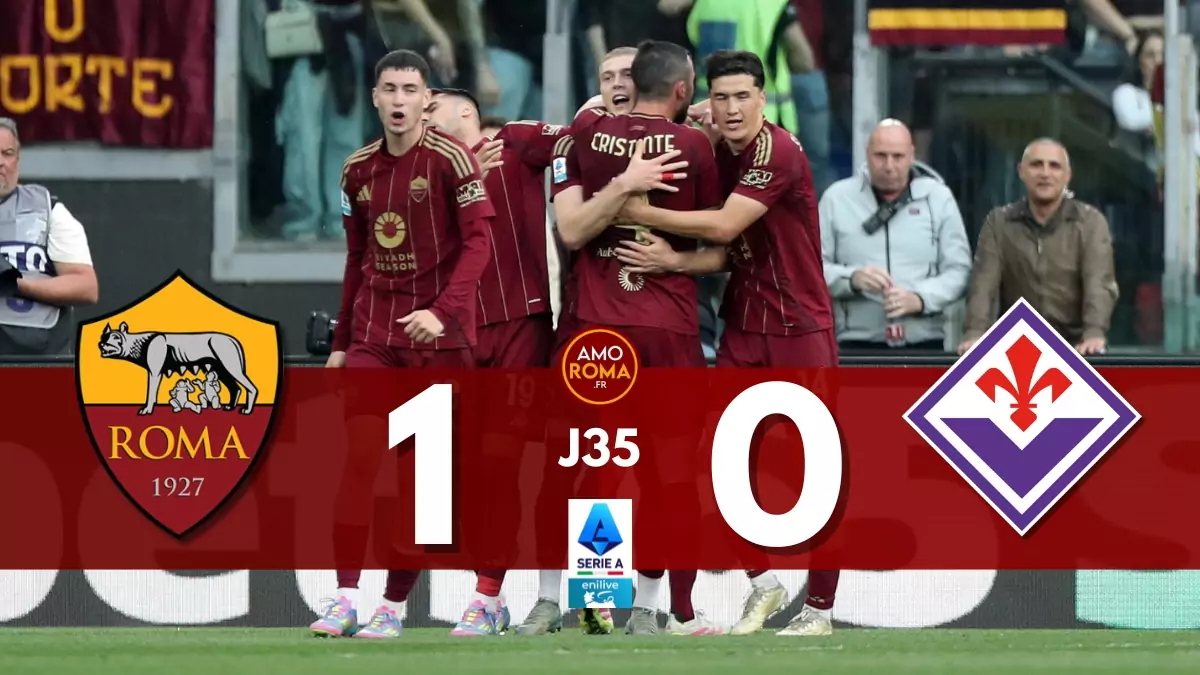 AS Roma 1 – 0 Fiorentina : La Roma s&rsquo;impose sur une tete de Dovbyk et reste en course pour la Ligue des Champions.