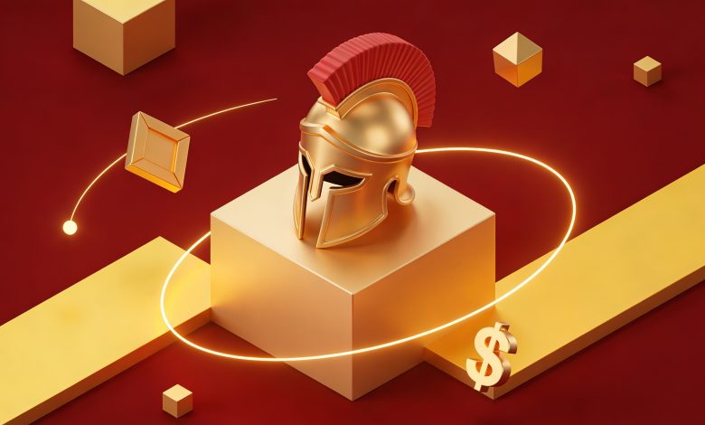 A premium 3D isometric scene blending an iconic