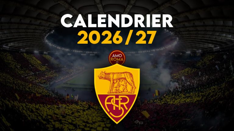 AS Roma : calendrier Equipe 1 masculine saison 2025-26.