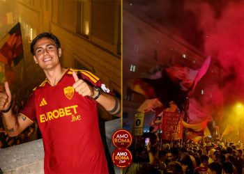 AS Roma : les tifosi célèbrent les 99 ans du club, Dybala présent à la fête avec le nouveau maillot !