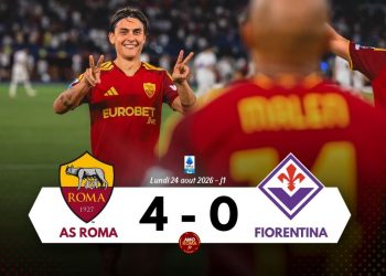 AS Roma 4 – 0 Fiorentina : Hat-trick pour Malen sur 3 passes décisives de Dybala 💎Pisilli marque le 4ème et fini sous la Curva Sud