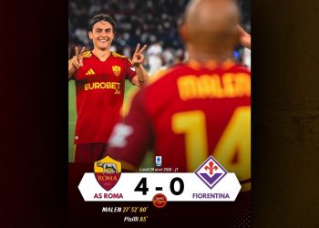 ▶️ Replay du debrief du match AS Roma 4 – 0 Fiorentina du 24 août 2026.