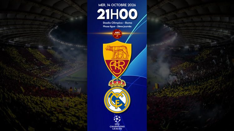 AS Roma / Real Madrid – Ligue des Champions J02 : présentation, diffusion TV et programme AmoRoma.