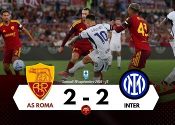 AS Roma 2 – 2 Inter : Lautaro Martinez répond au doublé de Manu Koné ! La Roma reste 1ère au classement.
