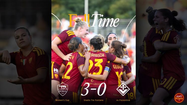 AS Roma F 3 – 0 Fiorentina : Les Giallorosse s&rsquo;imposent sur un doublé de Greggi et le 1er but de Van Dooren.