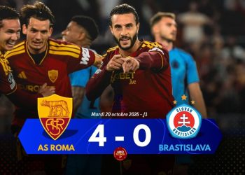 AS Roma 4 – 0 S.Bratislava [LDC J3] : Hermoso, Molina, Pisilli et Malen offrent la 1ere victoire de la saison en Ligue des Champions.