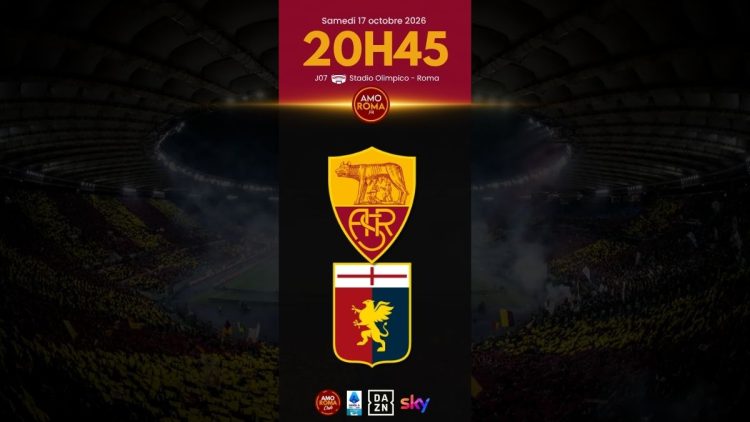 AS Roma / Genoa – J07 : Présentation, billetterie, diffusion TV et programme AmoRoma CLUB